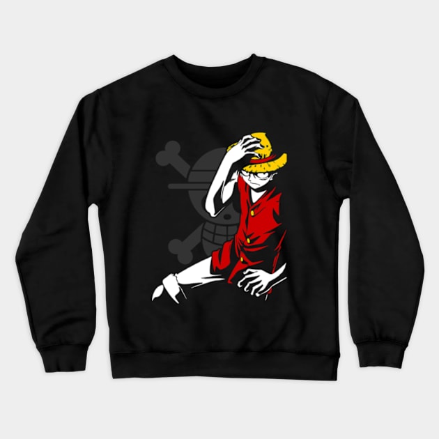 Pirate King of Awesomeness Crewneck Sweatshirt by emodist